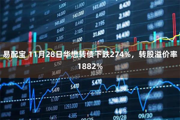 易配宝 11月28日华懋转债下跌274%，转股溢价率1882%