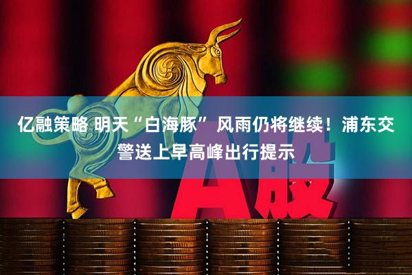 亿融策略 明天“白海豚” 风雨仍将继续！浦东交警送上早高峰出行提示